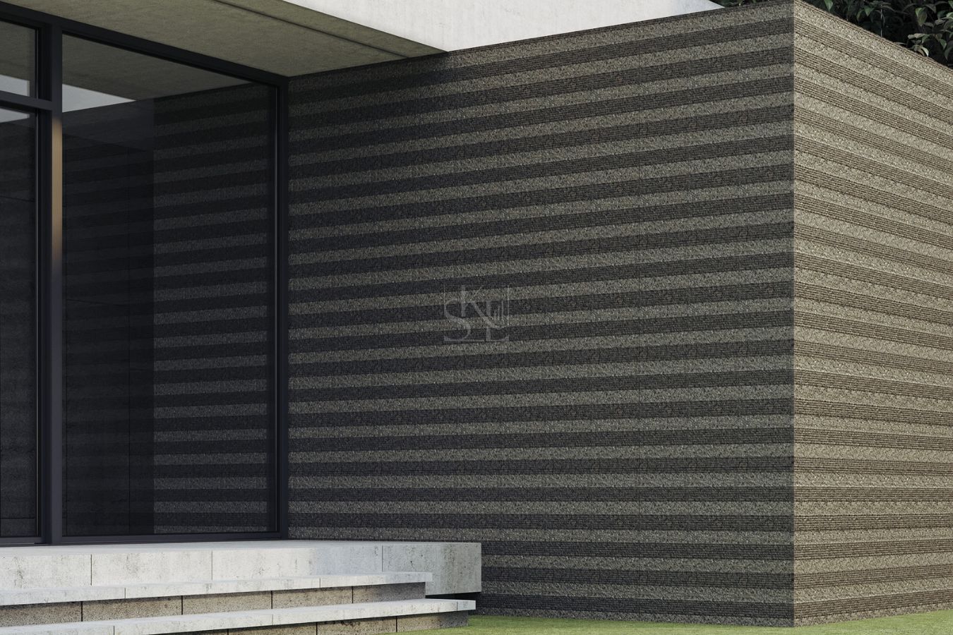 Linen Finish - Horizontal Line Pattern